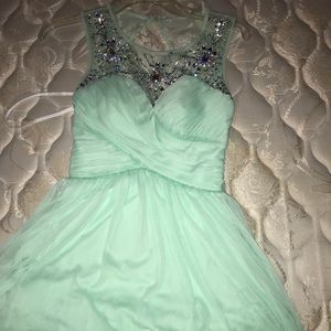 Short Mint green dress